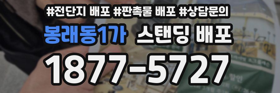 봉래동1가 스탠딩 배포