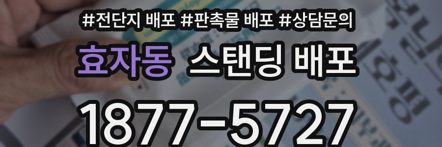 효자동 스탠딩 배포