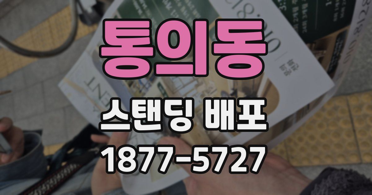 통의동 스탠딩 배포