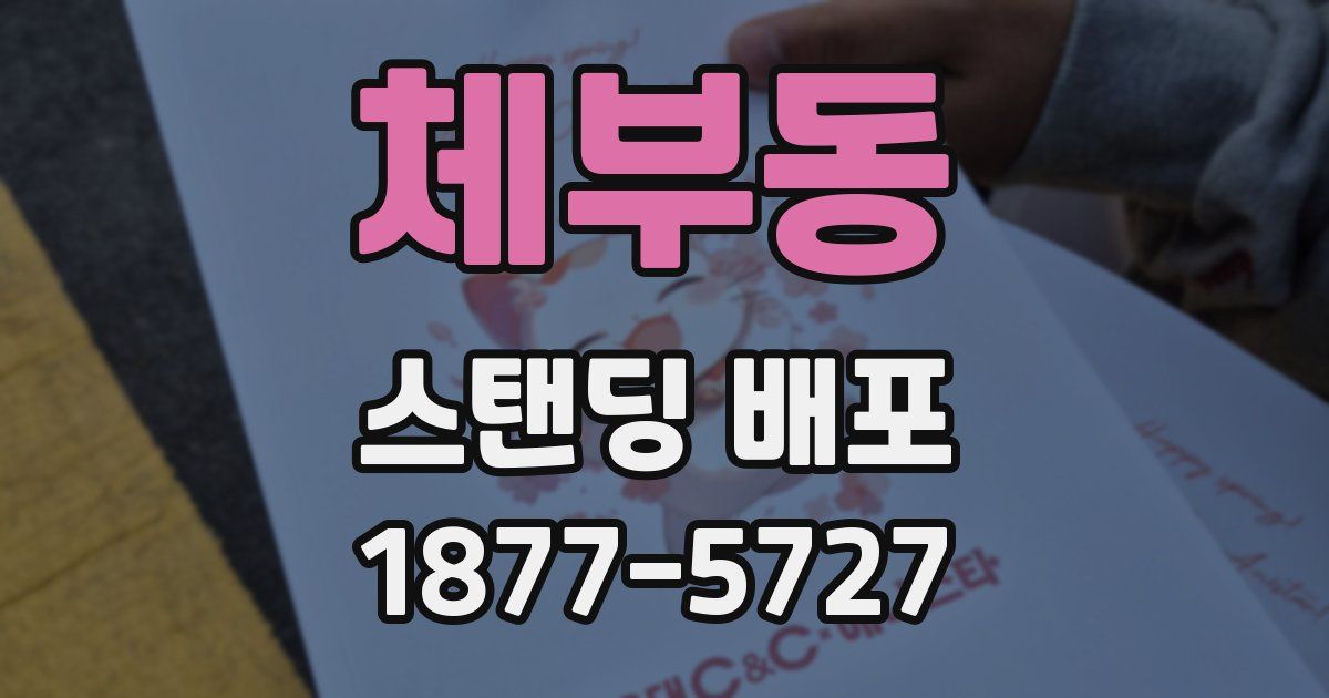 체부동 스탠딩 배포