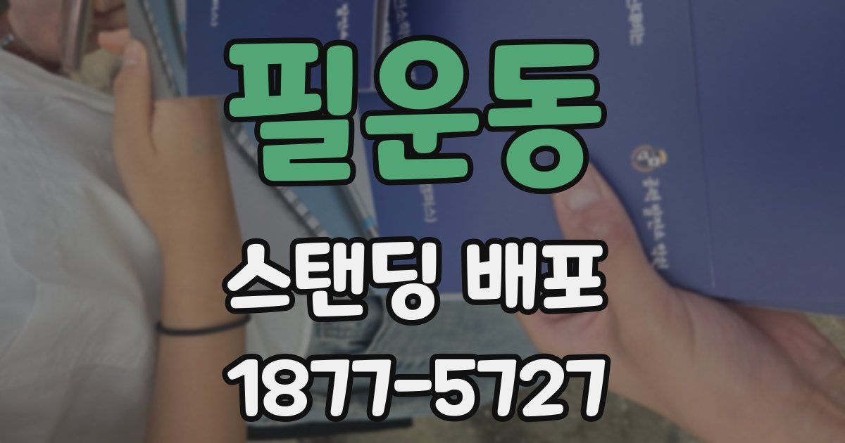 필운동 스탠딩 배포
