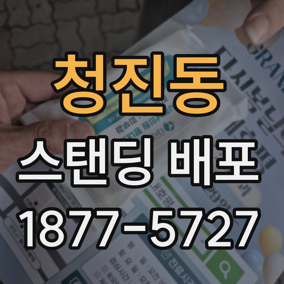 청진동 스탠딩 배포