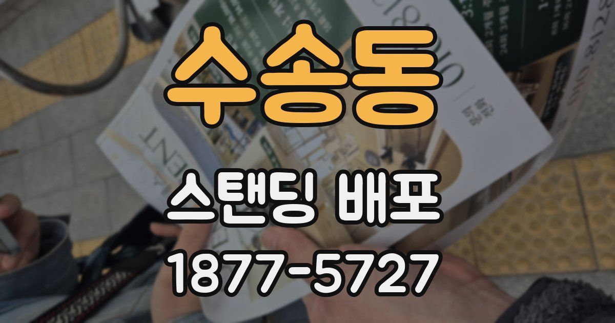 수송동 스탠딩 배포