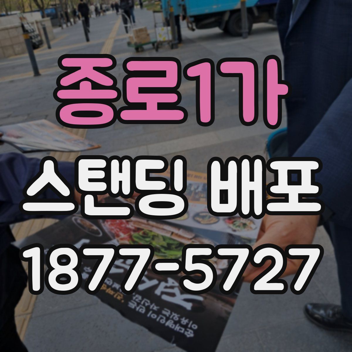 종로1가 스탠딩 배포