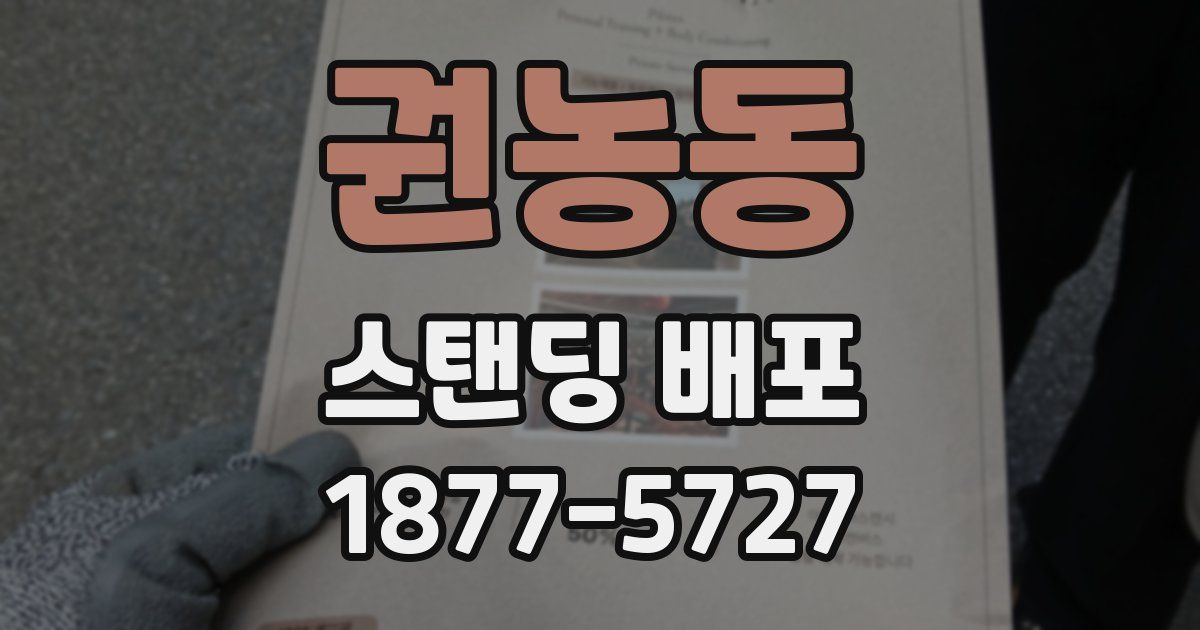 권농동 스탠딩 배포