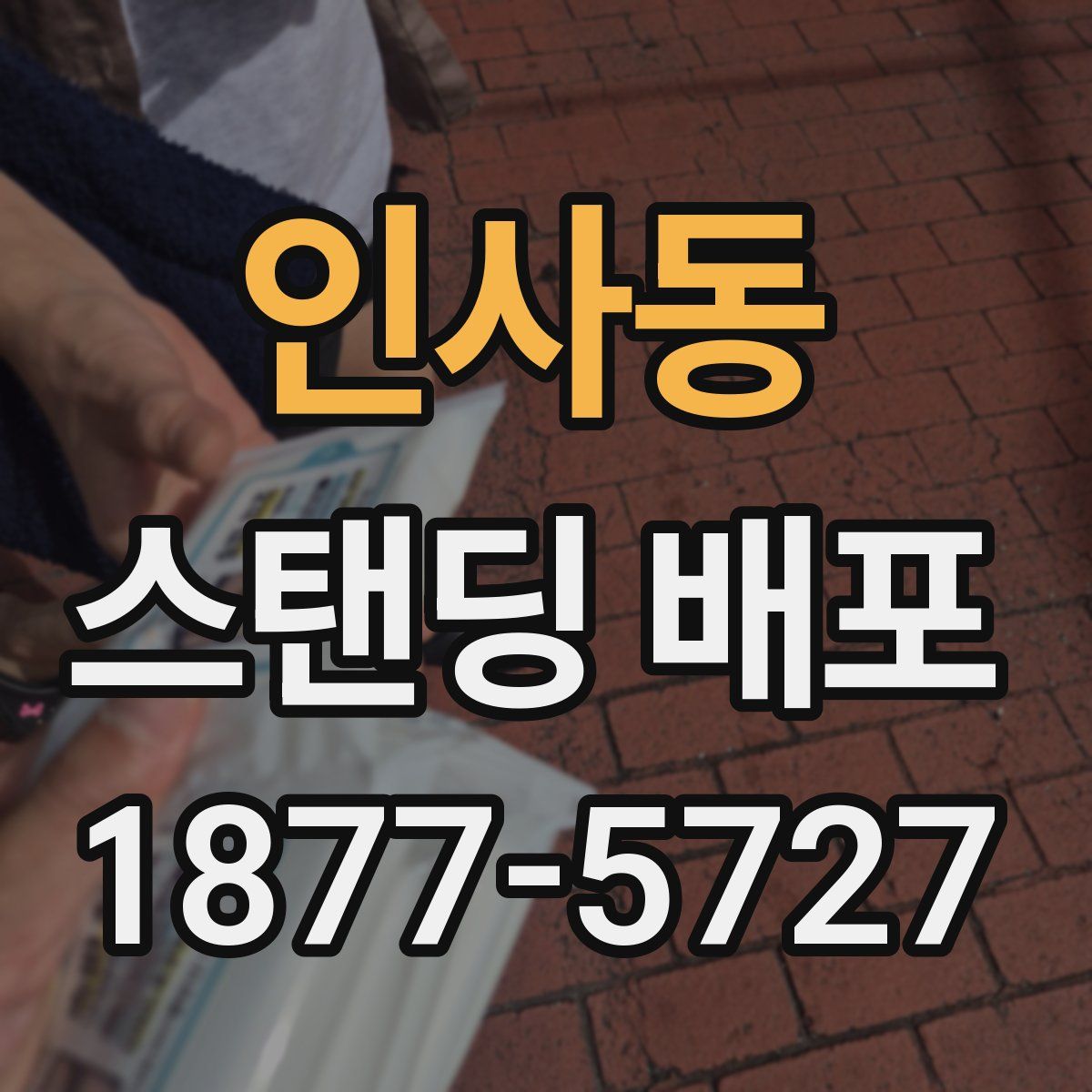 인사동 스탠딩 배포