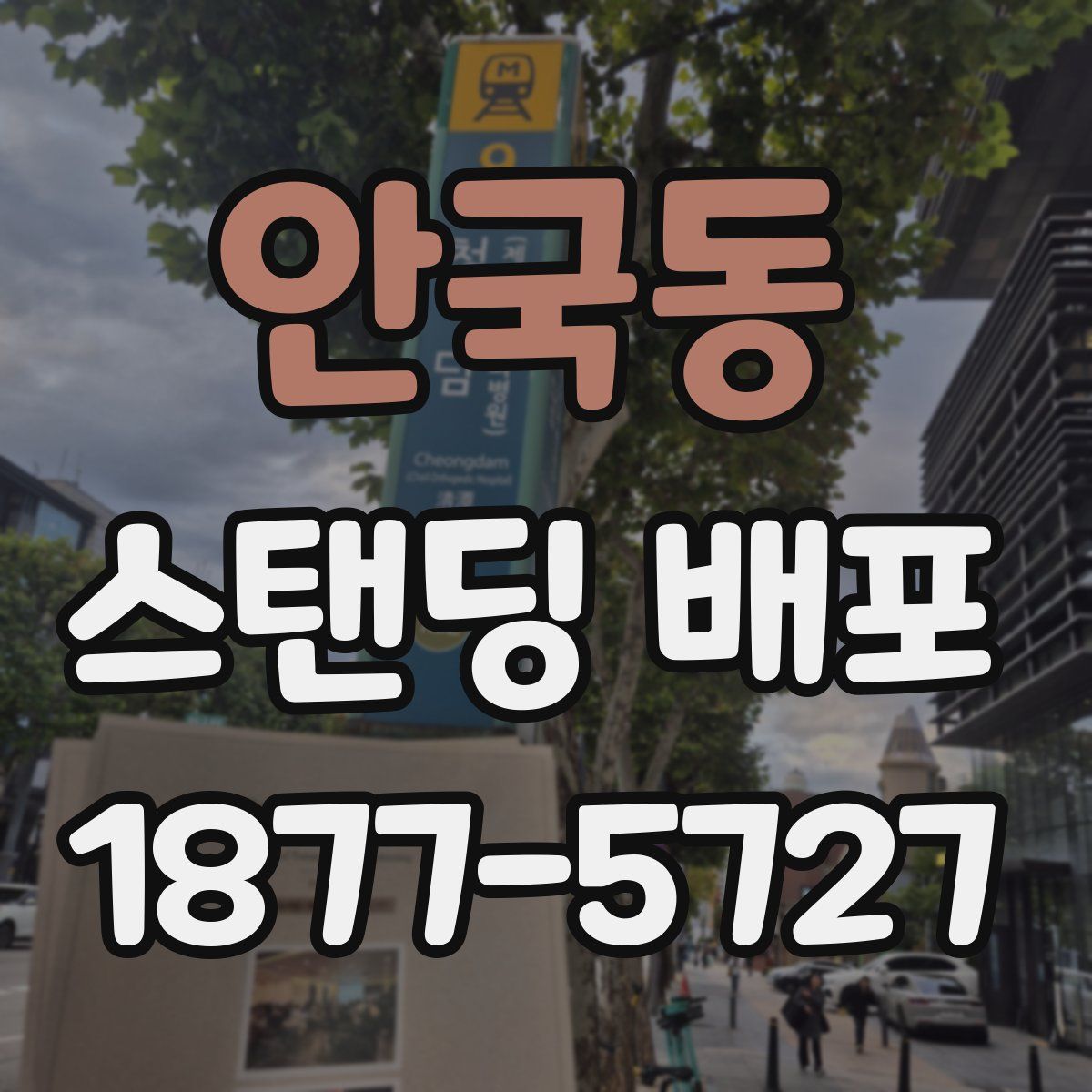 안국동 스탠딩 배포