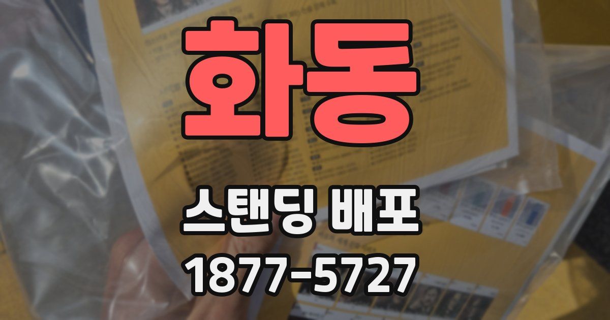 화동 스탠딩 배포