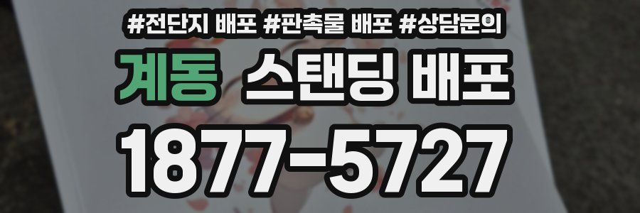 계동 스탠딩 배포