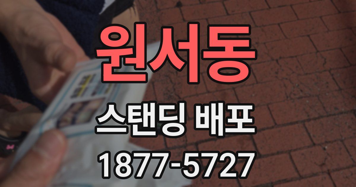 원서동 스탠딩 배포