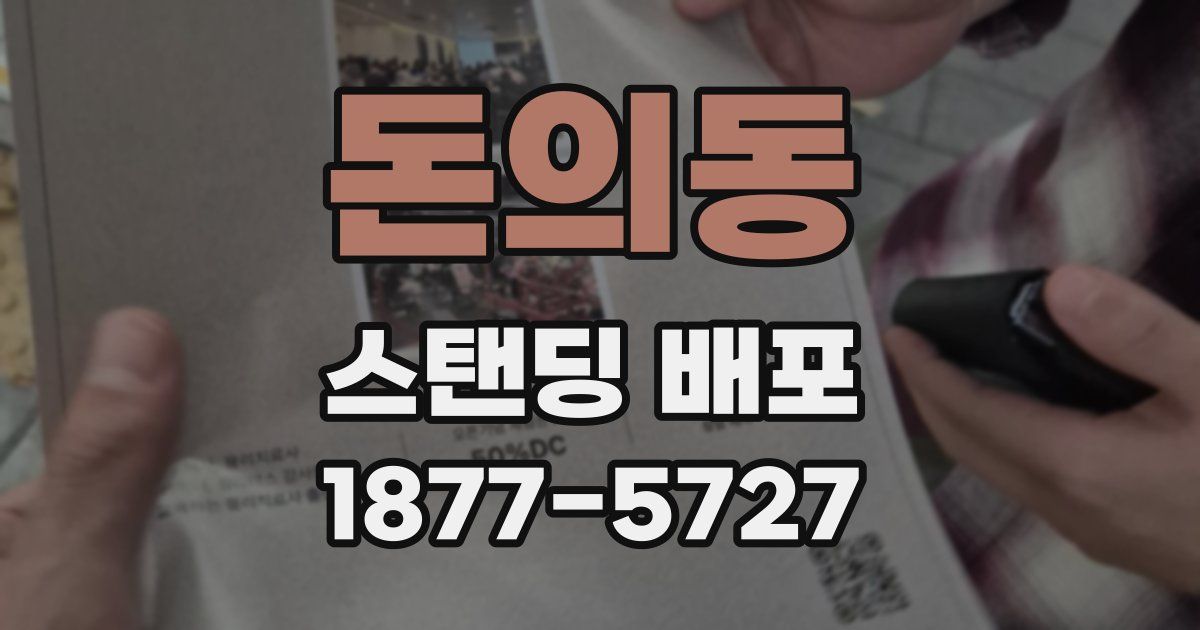 돈의동 스탠딩 배포
