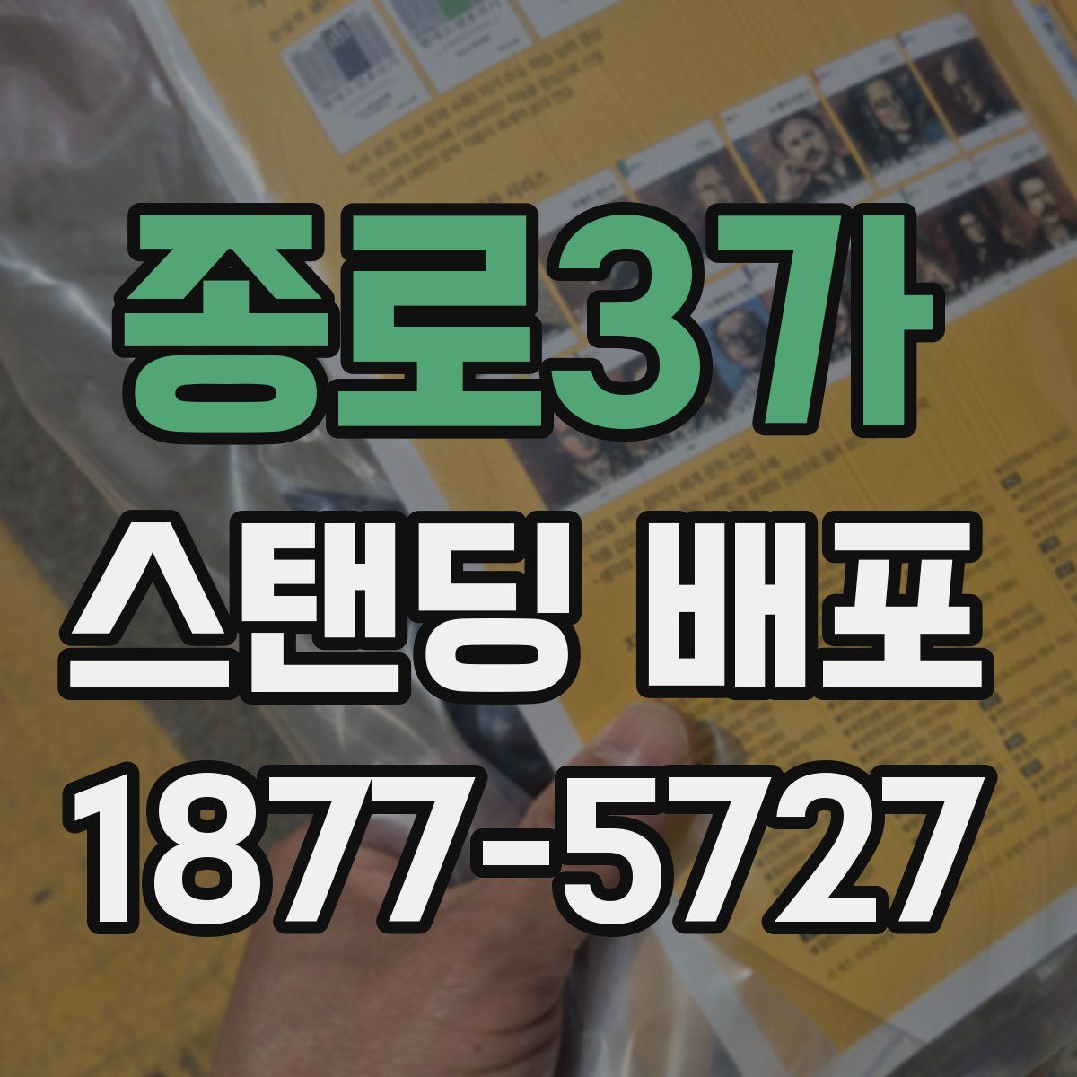 종로3가 스탠딩 배포