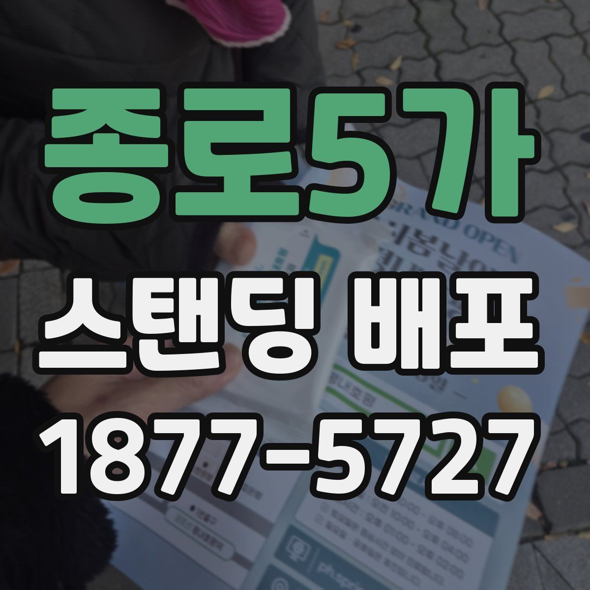 종로5가 스탠딩 배포