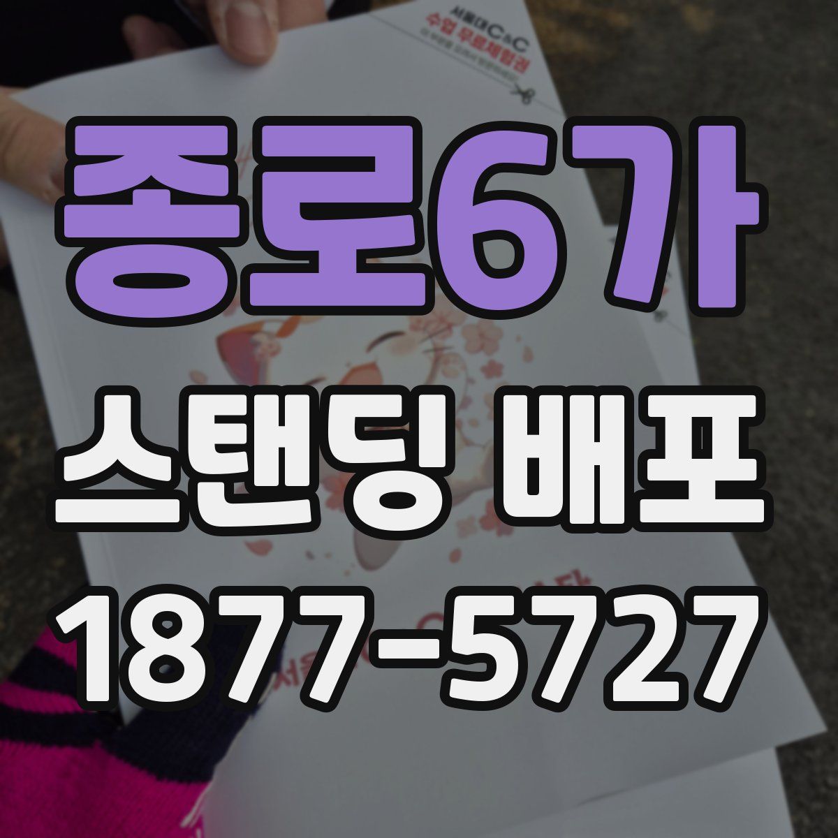 종로6가 스탠딩 배포