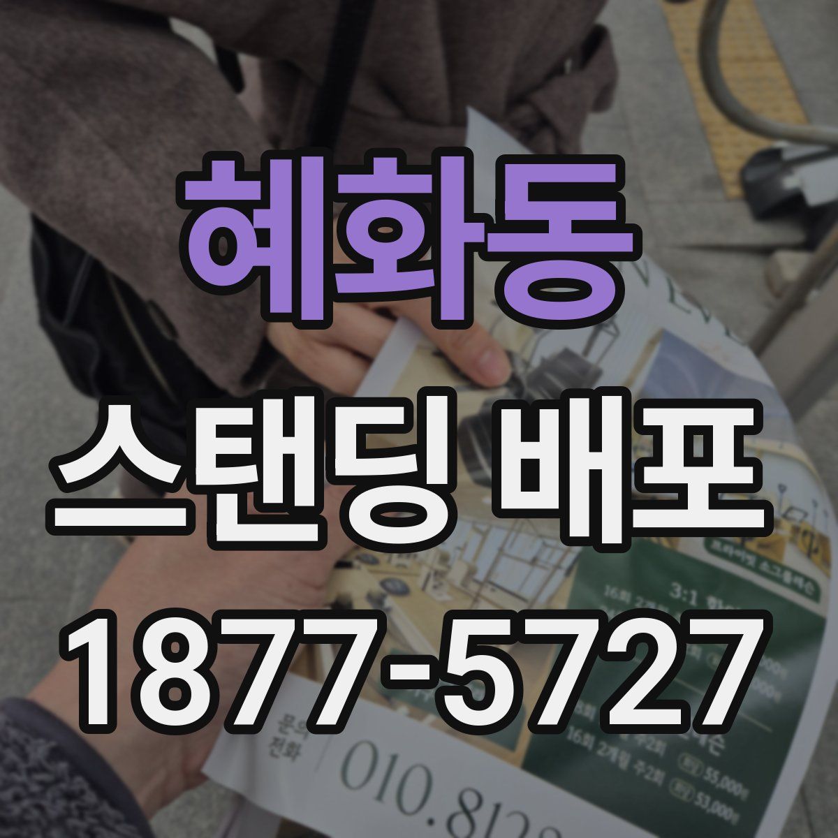 혜화동 스탠딩 배포