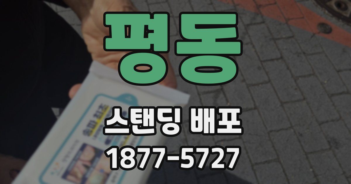 평동 스탠딩 배포