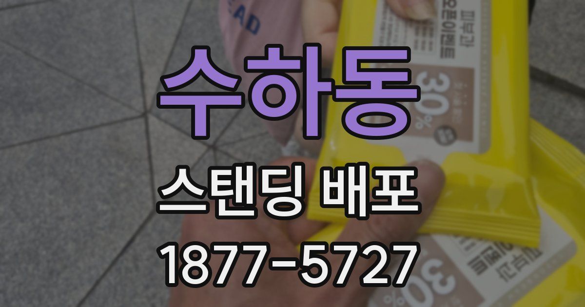 수하동 스탠딩 배포