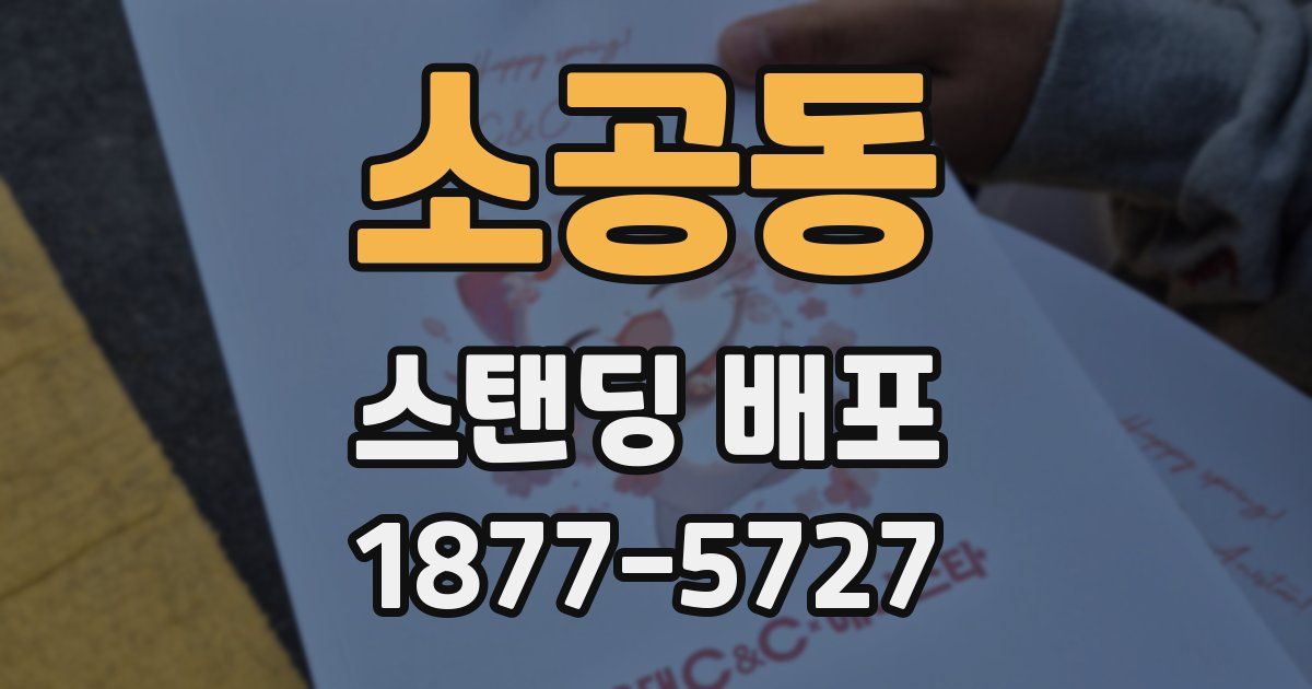 소공동 스탠딩 배포