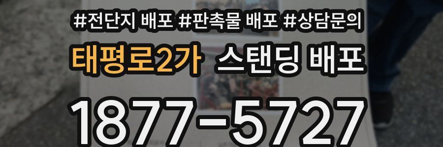 태평로2가 스탠딩 배포