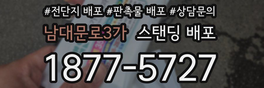 남대문로3가 스탠딩 배포