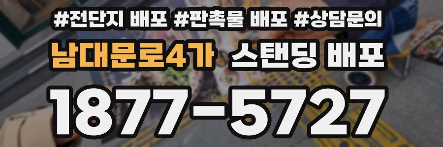 남대문로4가 스탠딩 배포