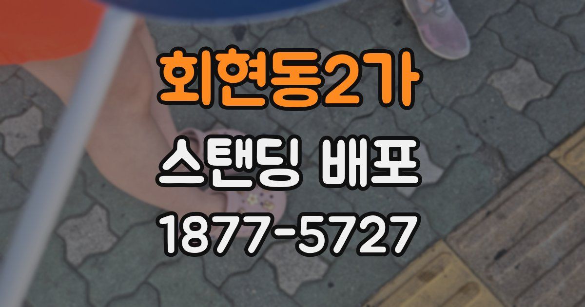 회현동2가 스탠딩 배포