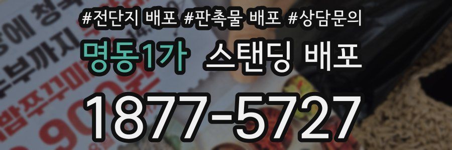 명동1가 스탠딩 배포