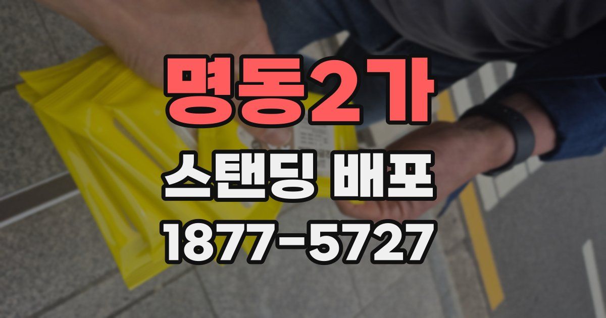 명동2가 스탠딩 배포