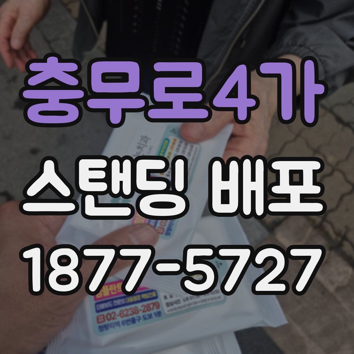 충무로4가 스탠딩 배포