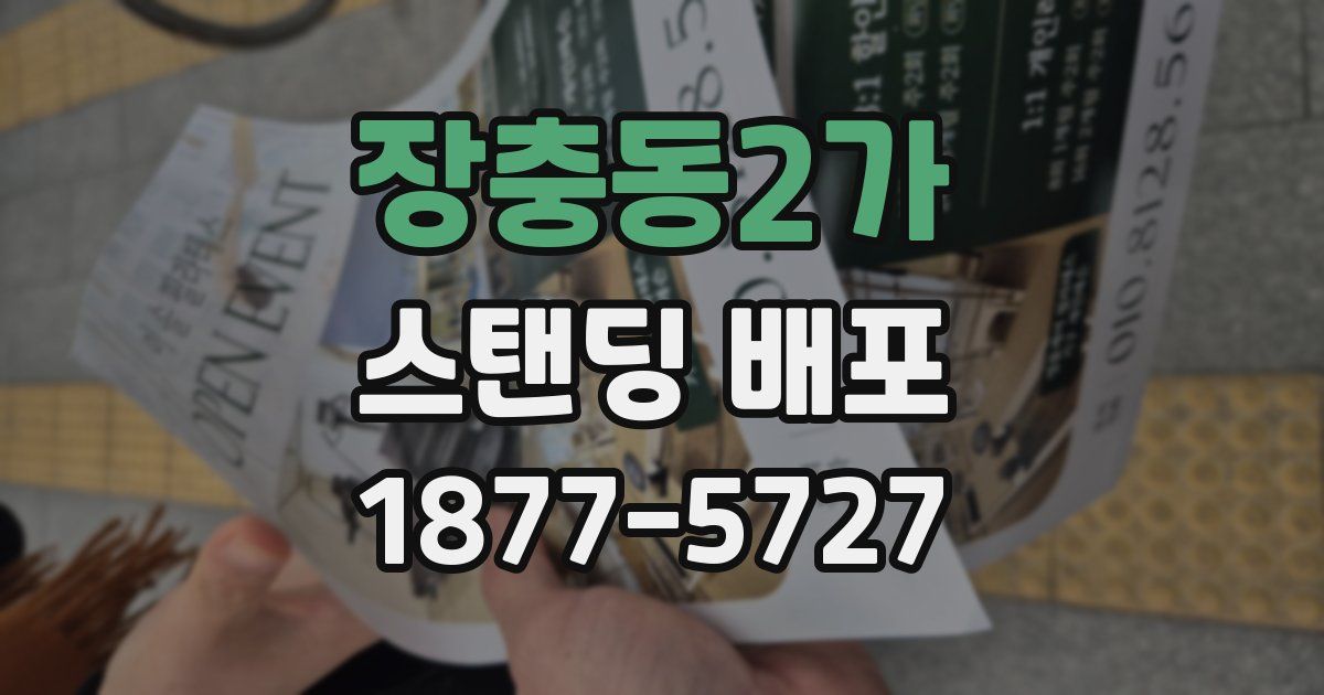 장충동2가 스탠딩 배포
