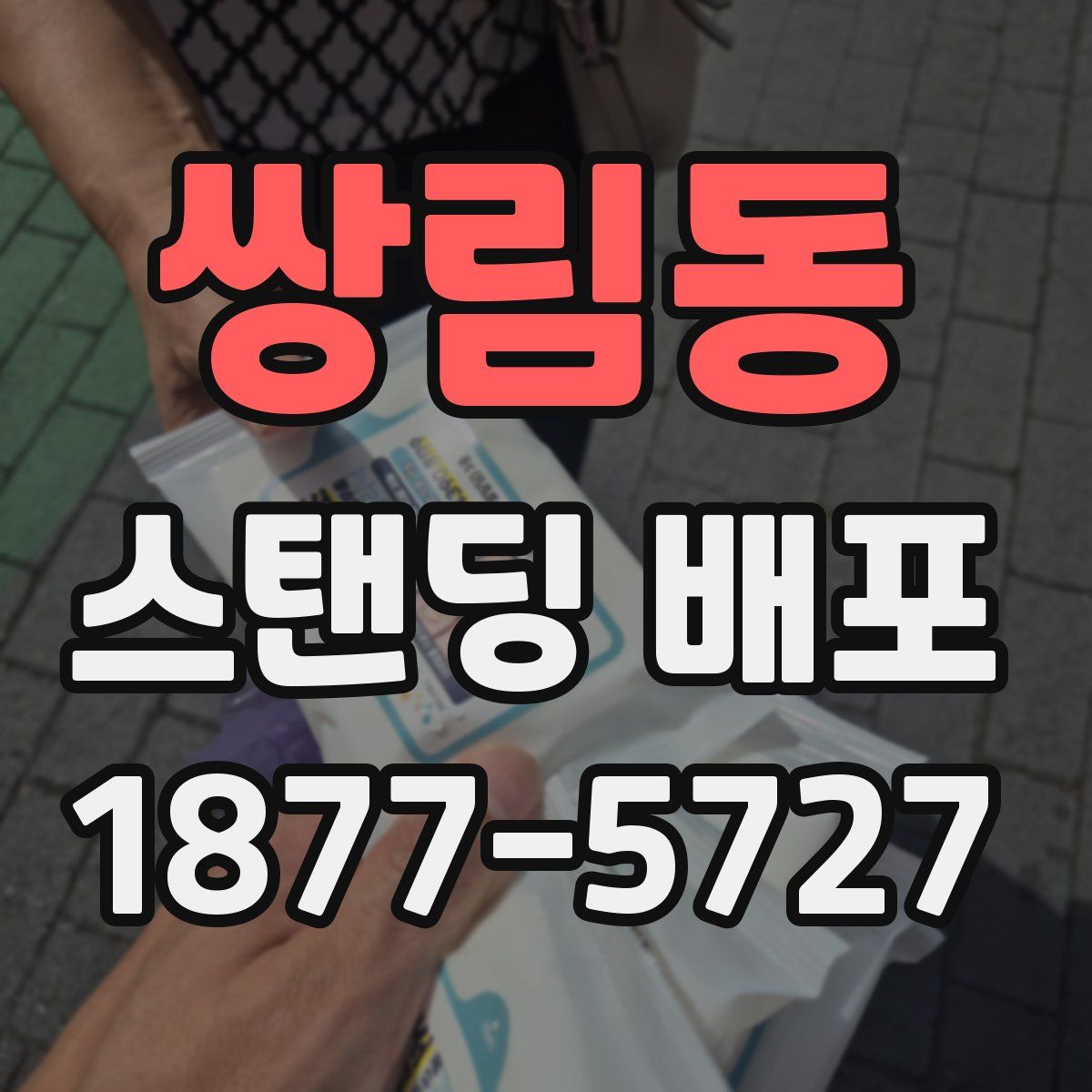 쌍림동 스탠딩 배포