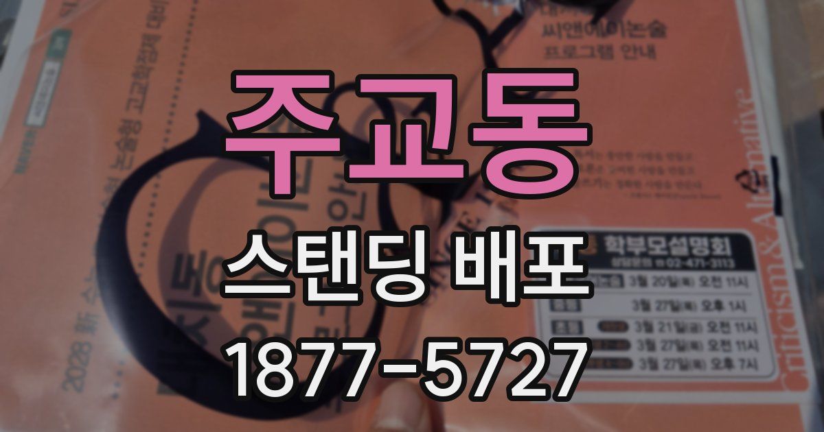 주교동 스탠딩 배포