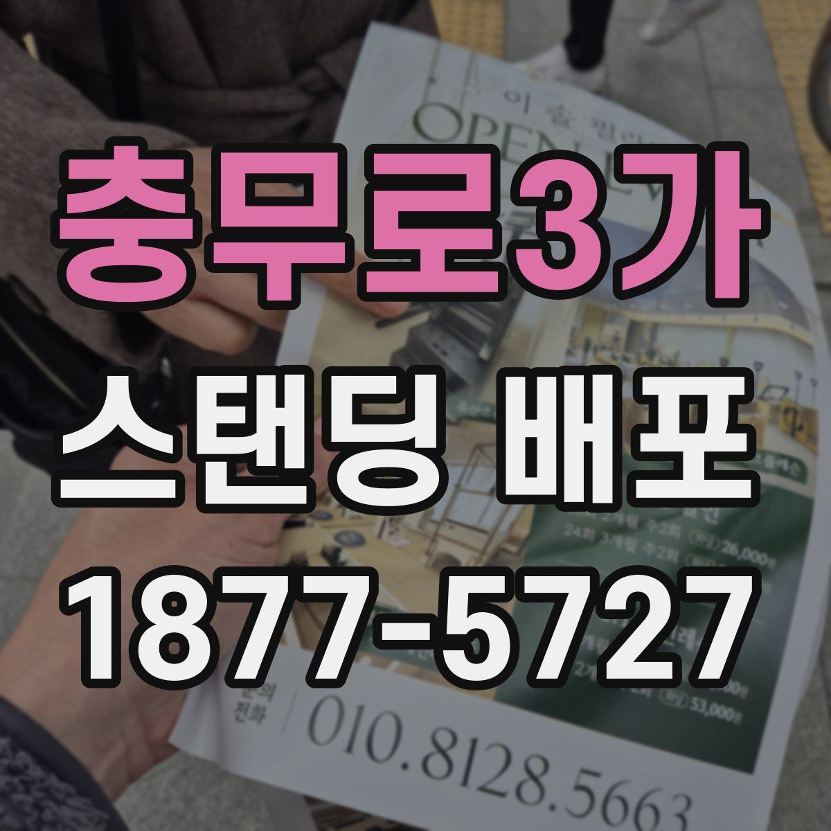 충무로3가 스탠딩 배포