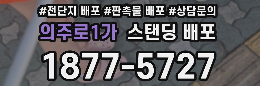 의주로1가 스탠딩 배포