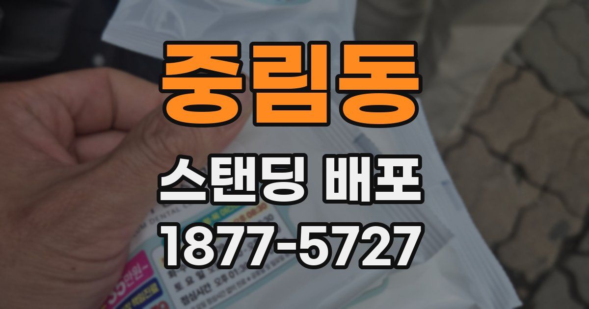 중림동 스탠딩 배포