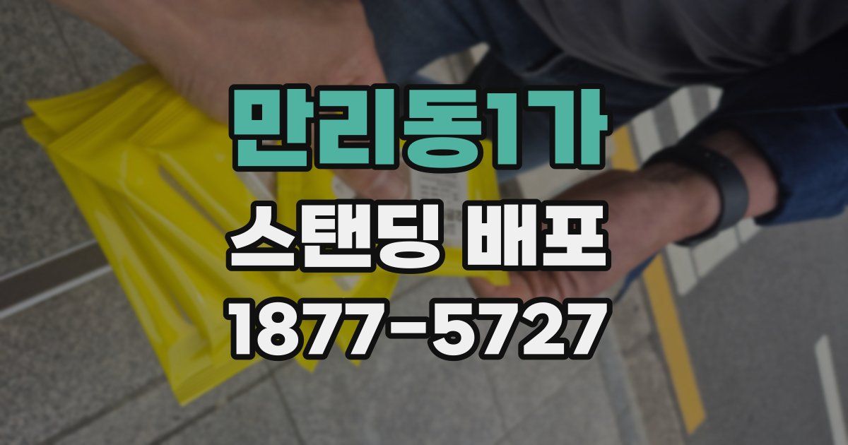 만리동1가 스탠딩 배포