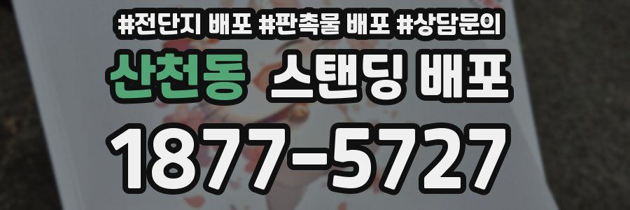 산천동 스탠딩 배포