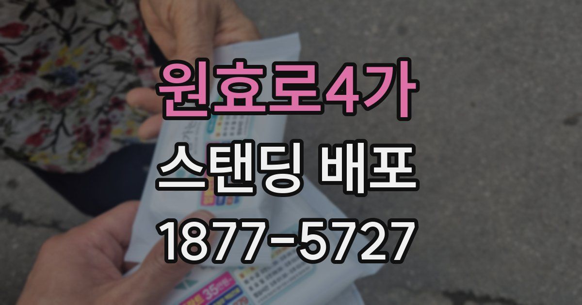 원효로4가 스탠딩 배포