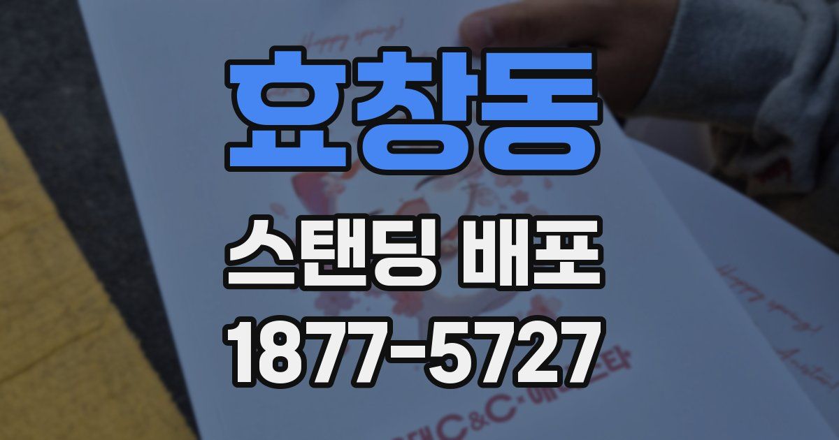효창동 스탠딩 배포