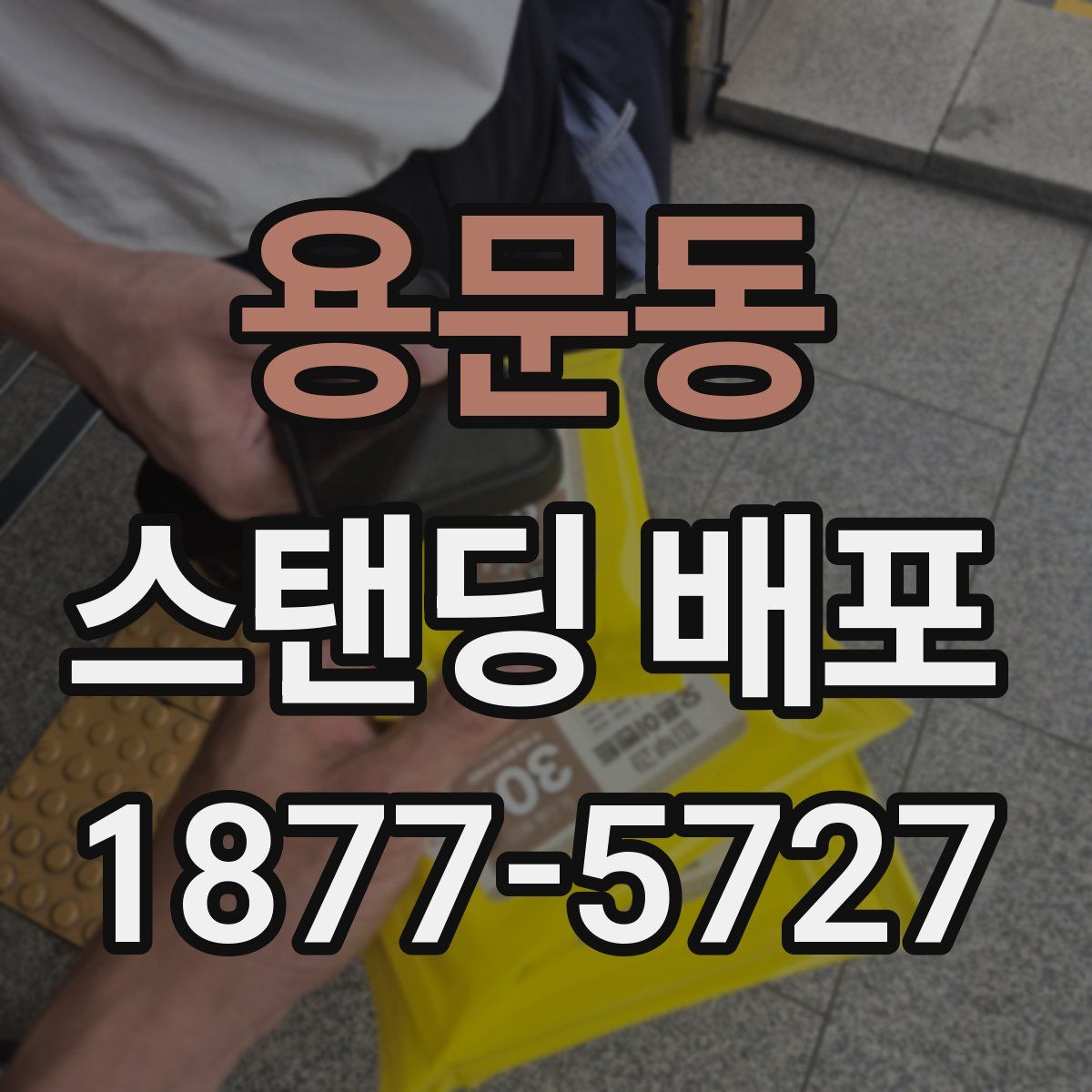 용문동 스탠딩 배포