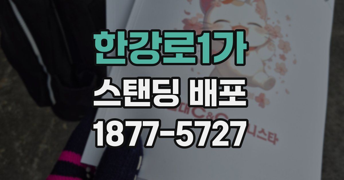 한강로1가 스탠딩 배포