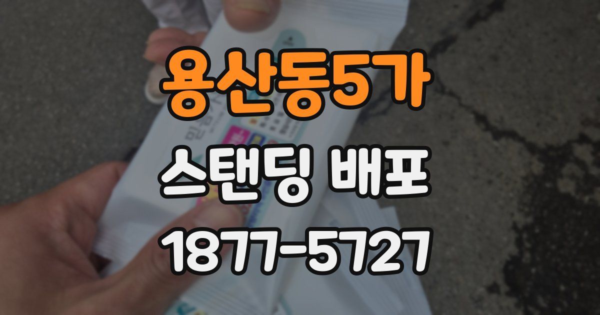 용산동5가 스탠딩 배포