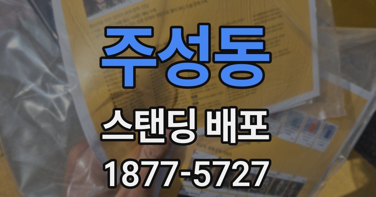 주성동 스탠딩 배포