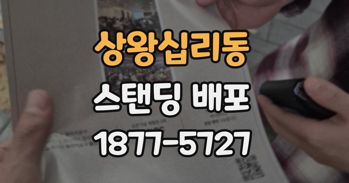 상왕십리동 스탠딩 배포
