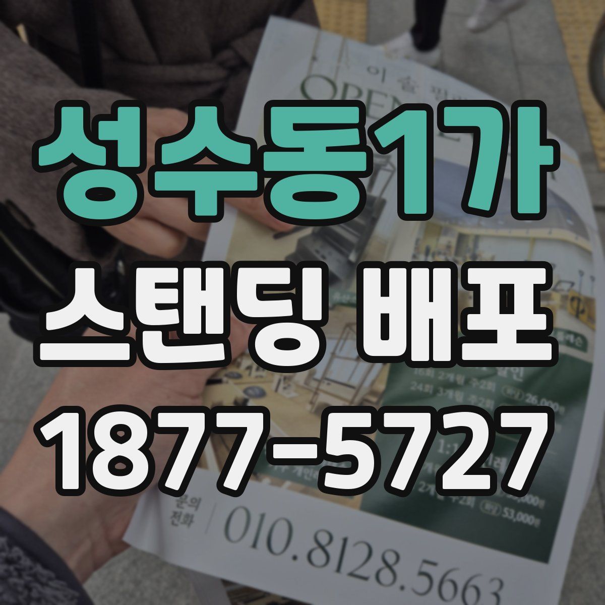 성수동1가 스탠딩 배포