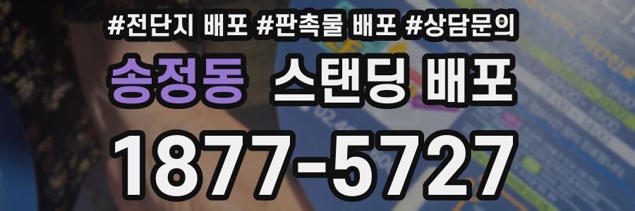 송정동 스탠딩 배포