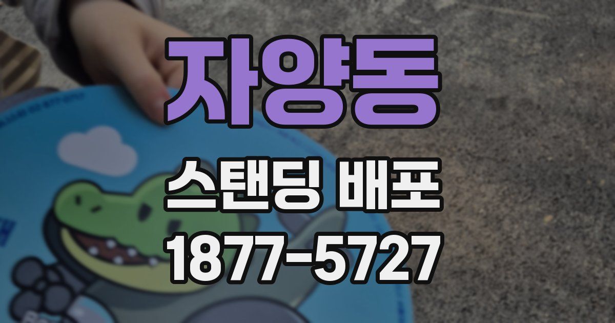 자양동 스탠딩 배포