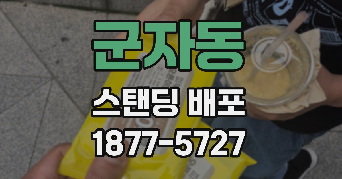 군자동 스탠딩 배포