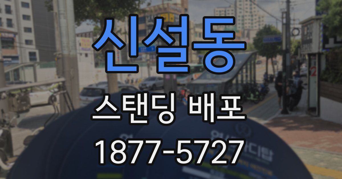 신설동 스탠딩 배포