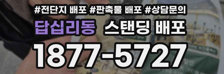 답십리동 스탠딩 배포